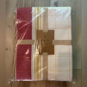 Williams Sonoma Red and Yellow Plaid Table Linens